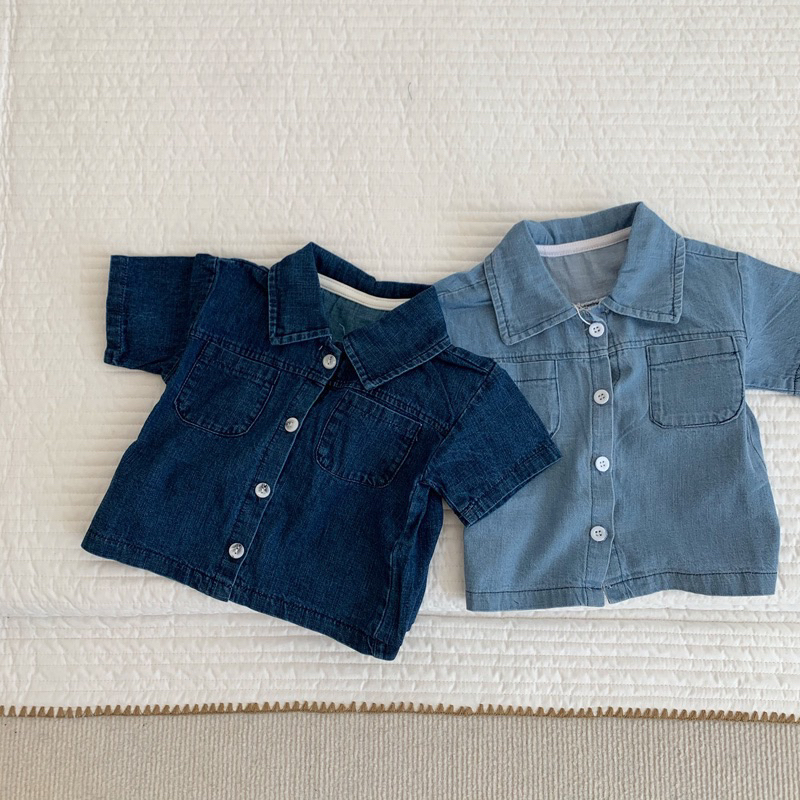Bộ cộc denimst cao cấp cho bé trai, bé gái_Hàng QCCC