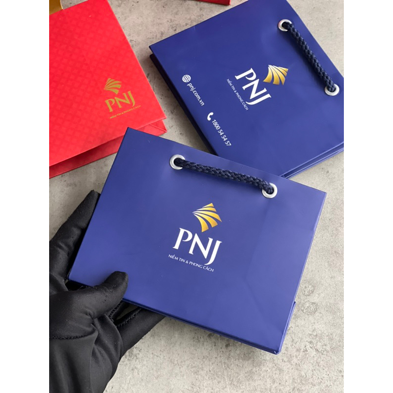 Hộp NỮ TRANG Đựng 3 Món PNJ / Hộp Đựng Dây Chuyền, Nhẫn, Bông Tai PNJ