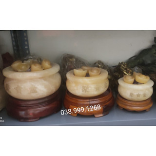 Bát Tụ Bảo Đá Ngọc Hoàng Long Chiêu Tài Lộc phong thủy