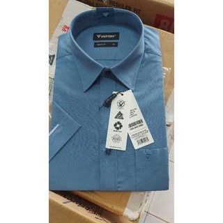 Áo việt tiến ngắn tay lai bầu...phom regular..dáng xuông..giá treo 300k