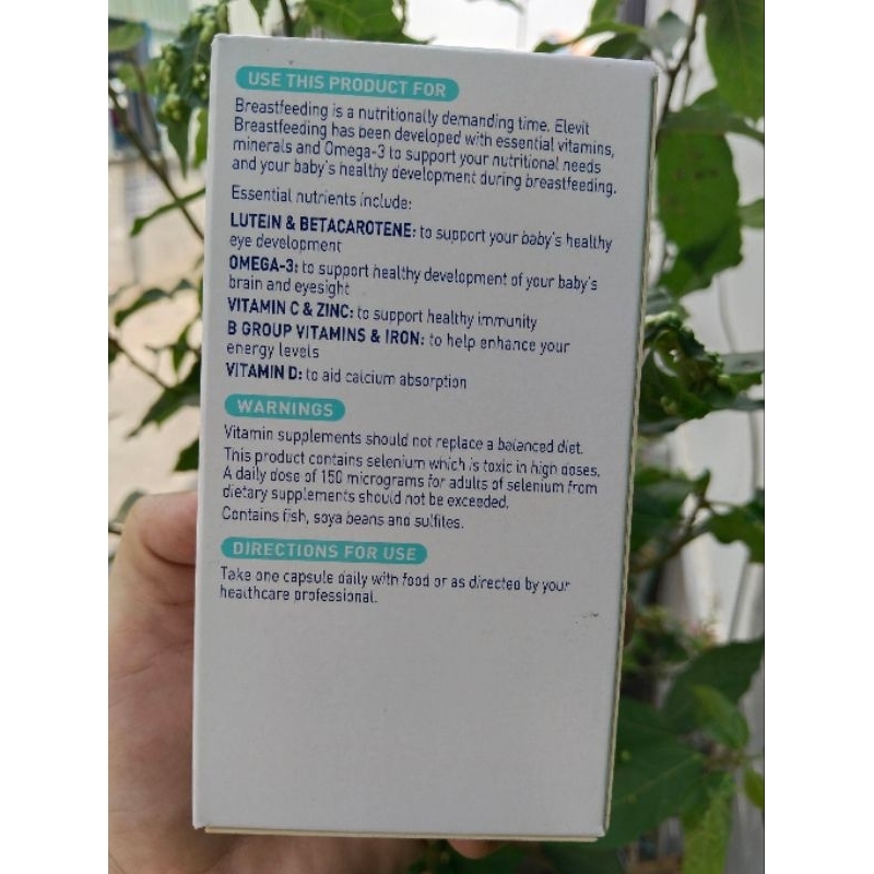 Mẫu mới- Elevit BreastFeeding 60 viên sau sinh lợi sữa