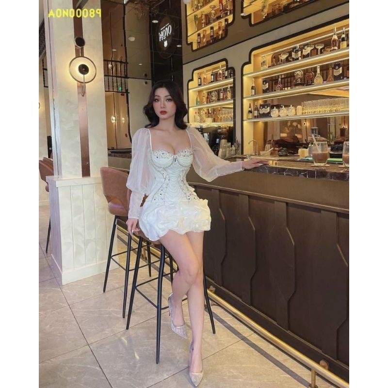 ✨ Đầm body bèo kết pha lê đính đá✨ HÌNH THẬT