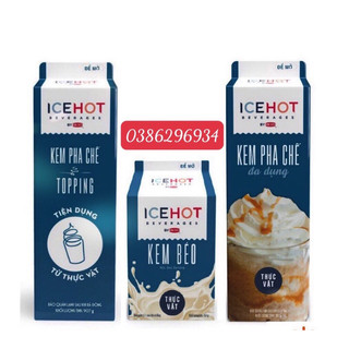Kem Béo Thực Vật RICH'S LÙN/ ICEHOT 454G/Hộp, Kem Pha Chế Ontop, Topping Base, whipping Cream Anchor