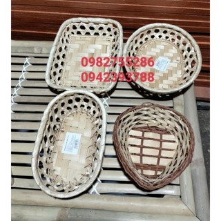 Khay tre đan
