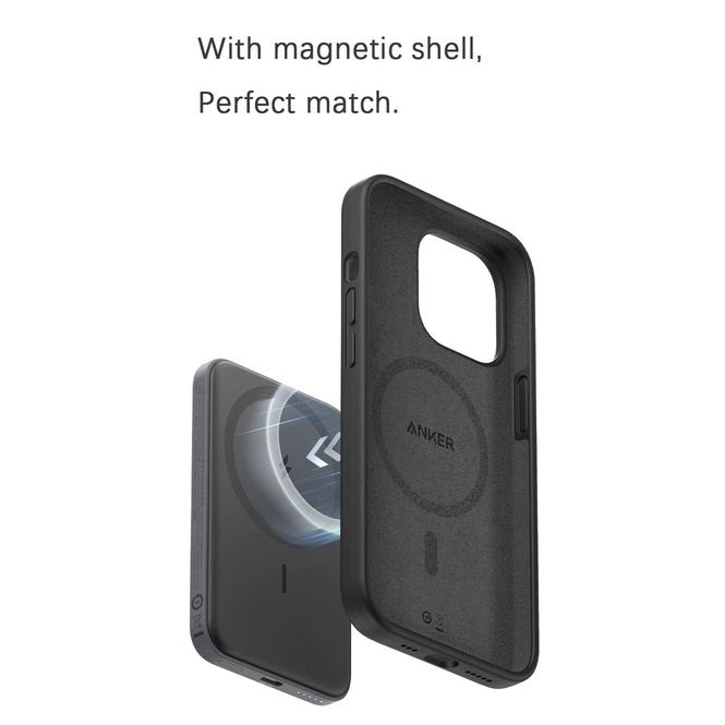 Ốp lưng Silicon Anker - Hỗ Trợ Sạc Nam Châm - Hàng Chính Hãng Có Tem Cào Check - New Sealbox