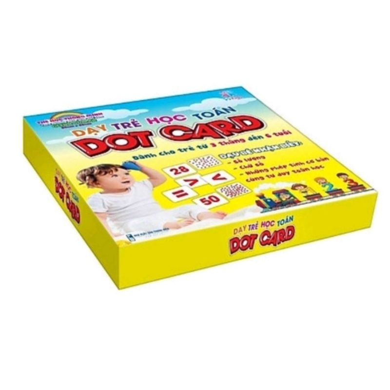 Bộ thẻ học toán chấm dot card theo pp glenn doman