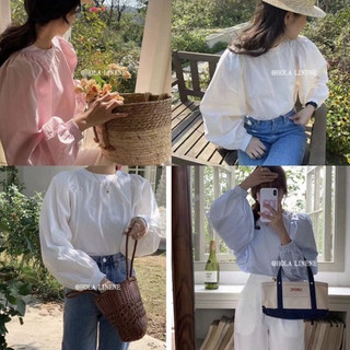Kuchimachic - Áo sơ mi tay Bồng chất liệu Poplin form rộng hàng QCCC mã SPA23009
