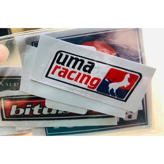 Logo Uma Racing Trắng Decal in Nhỏ