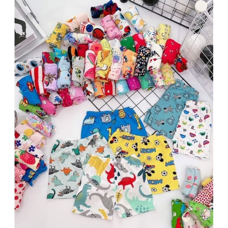 SÉT 10 QUẦN CHỤC ĐÙI BOZIP XUẤT DƯ CHO BÉ TRAI BÉ GÁI