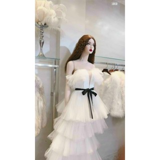 ĐẦM MAXI TẦNG RỚT VAI