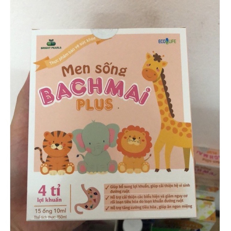 Men sống bạch mai plus cho bé từ sơ sinh