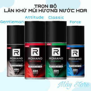  Lăn khử mùi nam Romano 4 mùi hương nước hoa quyến rũ 50ml 