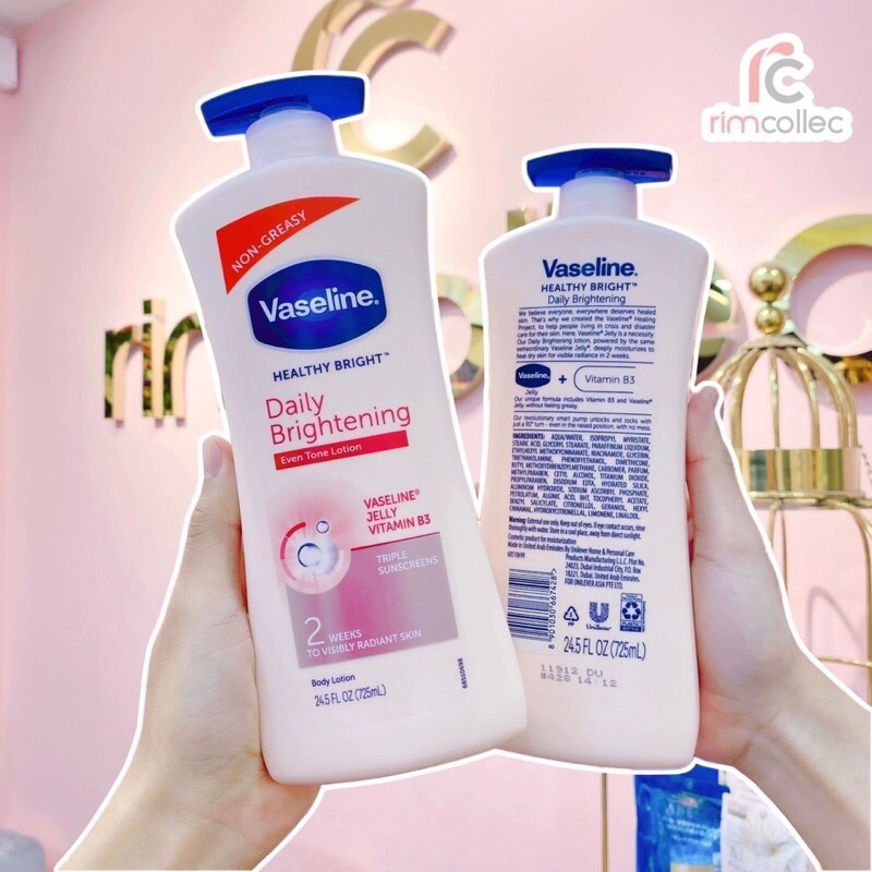 [Chính hãng] Sữa Dưỡng Thể Vaseline Healthy Bright 725ml Mỹ