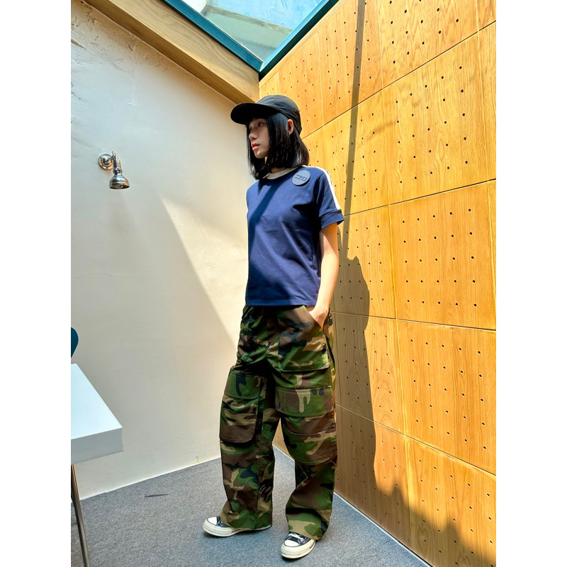 Áo thun xanh đen Ross Studio tay ngắn chất liệu cotton - T-SHIRT DARK BLUE - ROSS STUDIO | BigBuy360 - bigbuy360.vn