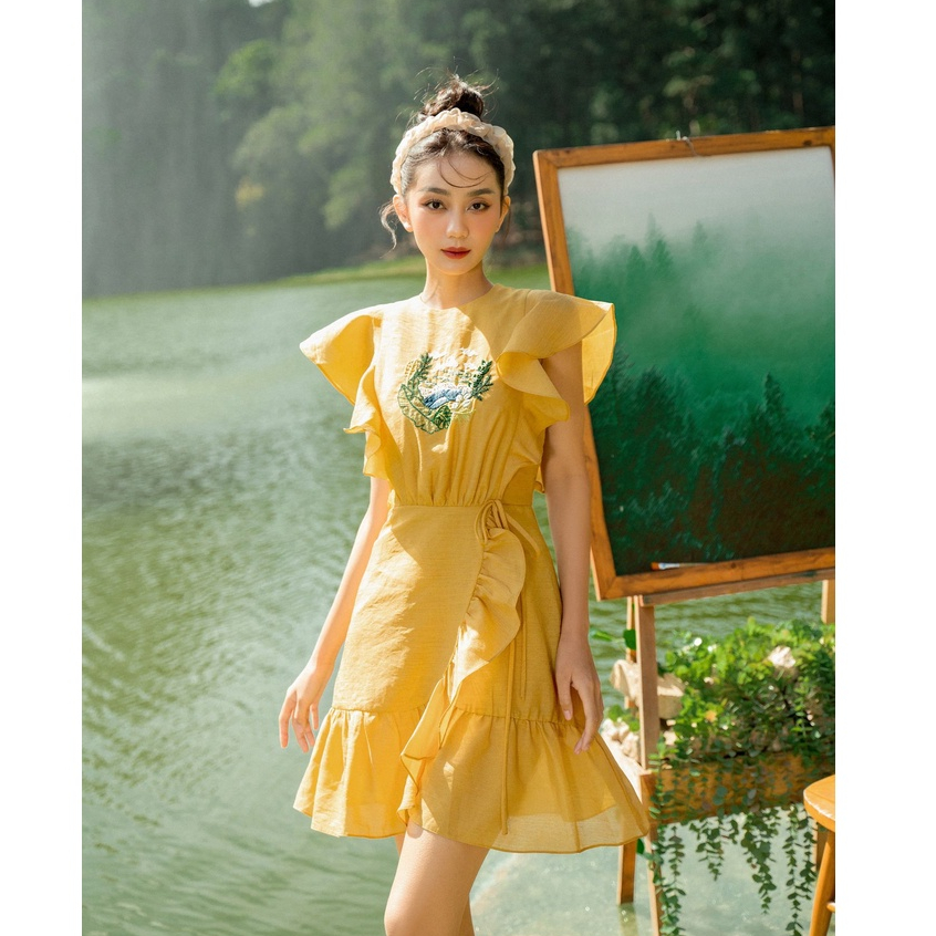 OLV - Đầm Fiona Ruffle Embro Dress