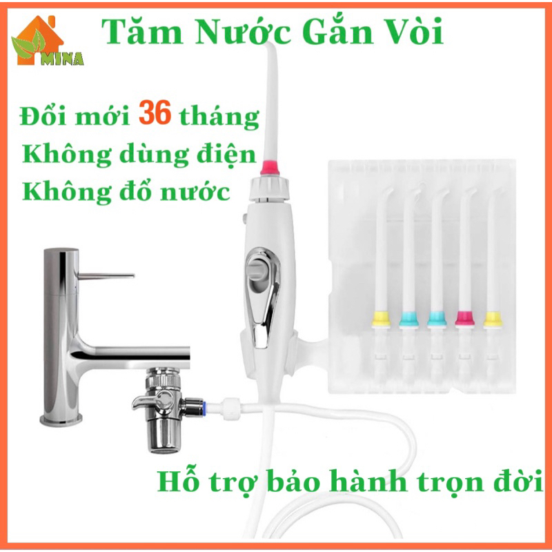Tăm Nước. Máy Tăm Nước. Mina X1. Công Nghệ Nhật. Không Dùng Điện. Gắn Vừa Mọi Loại Vòi Lavbo. Bảo Hành Đổi Mới 36 Tháng.