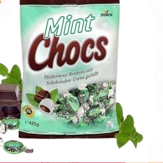 Kẹo bạc hà nhân Socola Storck Mint Chocs Storck 425g