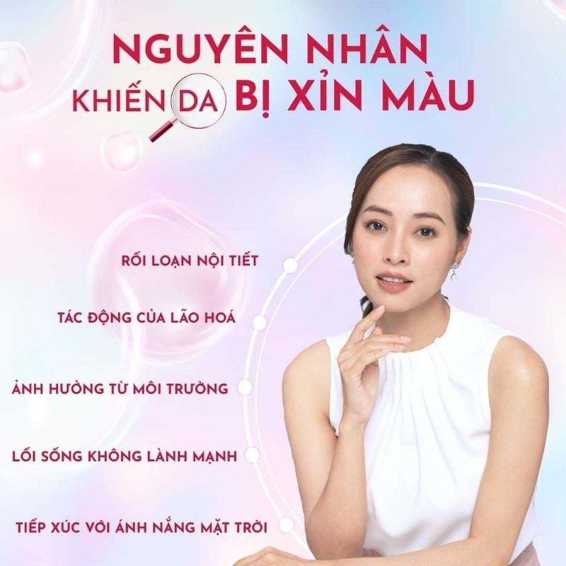 Nước uống Collagen Alfe làm trắng da giảm thâm sạm nám từ bên trong hộp 10chai