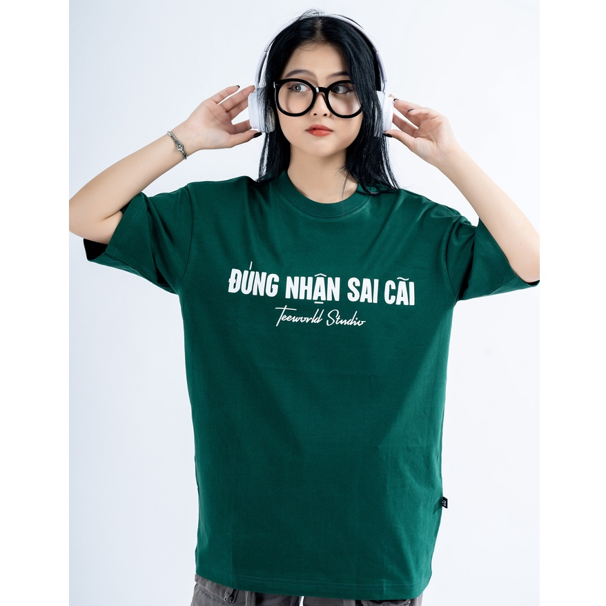 Áo Thun Local Brand Teeworld Đúng Nhận Sai Cãi Nam Nữ Form Rộng Unisex