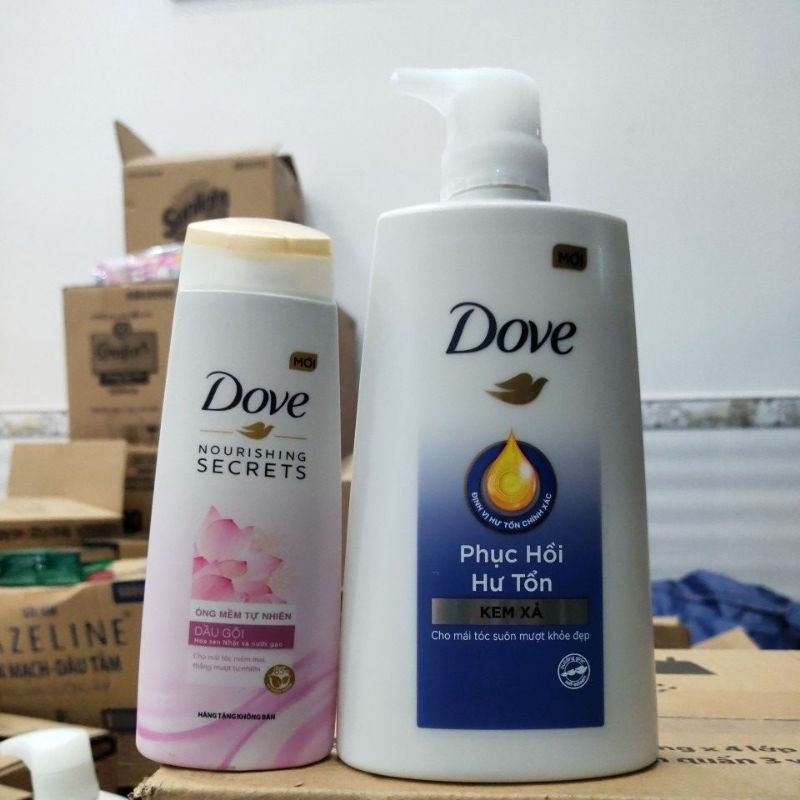 Dầu xả dove 610g(tặng dầu gội 140g)