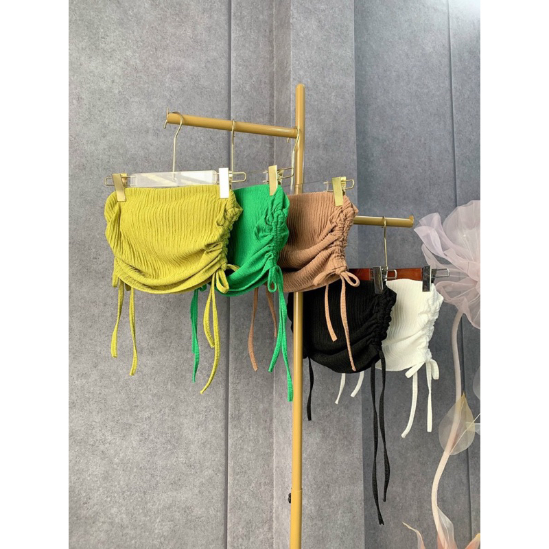 Áo Ống Xốp Rút 2 Bên Cúp Mút Ngực Croptop