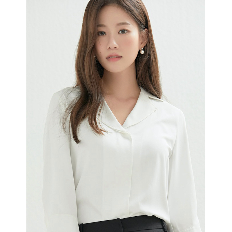 TAOXANH Sơ mi nữ ROEM tay lỡ 2 màu đen trắng