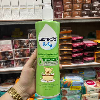 Sữa tắm gội trẻ em lactacyd milky 500ml