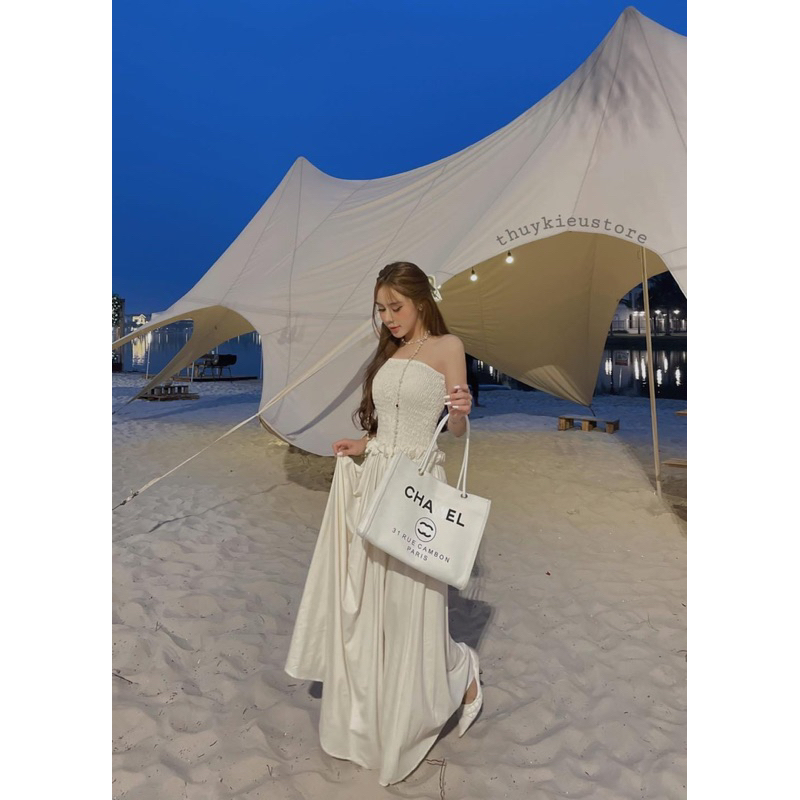 Váy Maxi Quây Chun Hot Hit