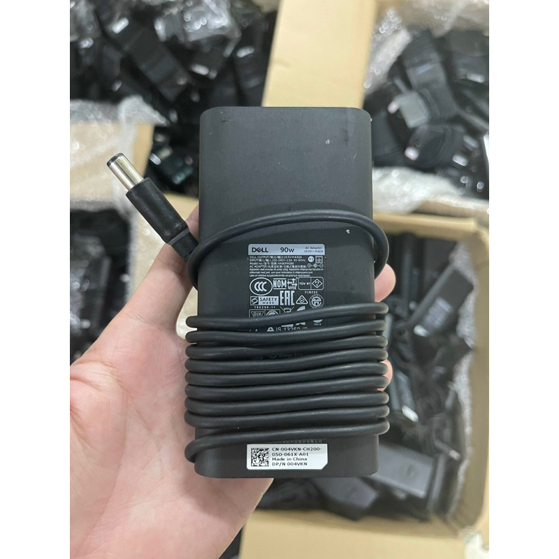 Sạc Laptop Dell Oval 90wh 19,5v - 4.6A - Bóc máy chính hãng - BH 1 Năm - kèm dây nguồn Xịn