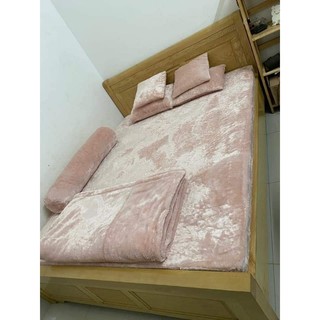 bộ drap lông thỏ siêu êm
