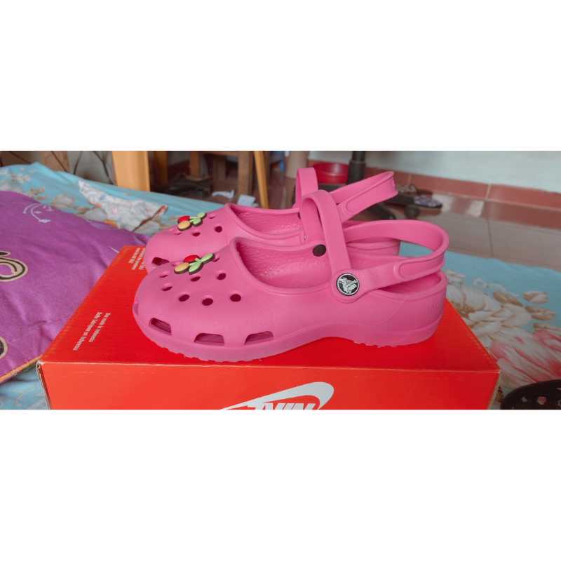 Dép Crocs bé gái Sz 34-20cm