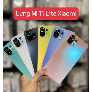 Lưng Mi 11 Lite Xiaomi Lưng + Kính Camera