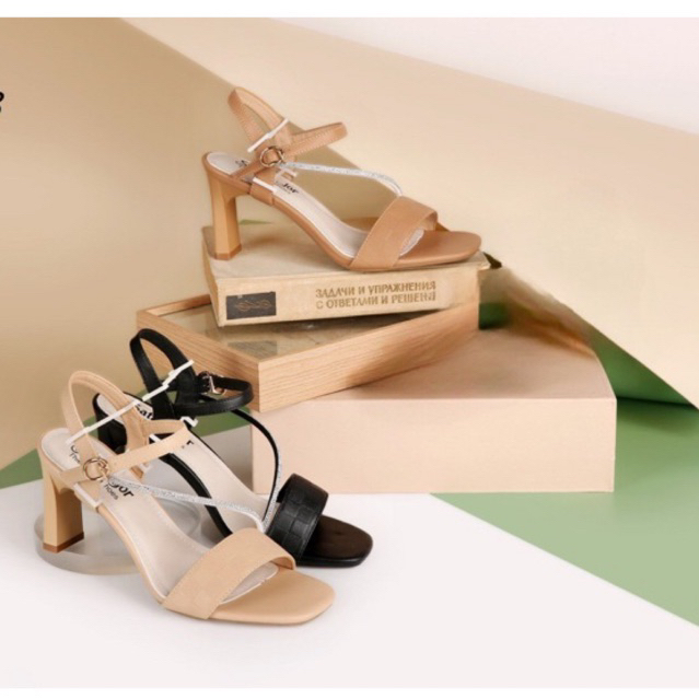 Giày cao gót phối dây 7cm Sata & Jor G008