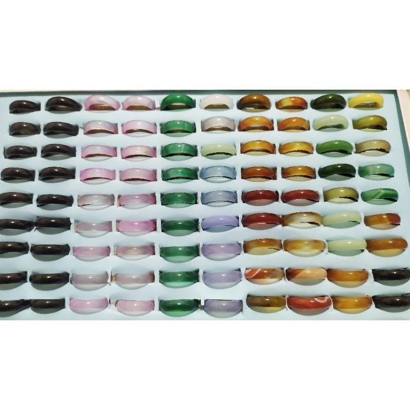 Nhẫn mã não các màu