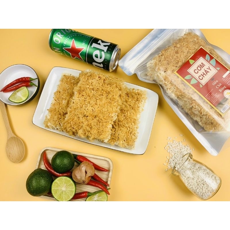 Cơm cháy siêu chà bông, gói 250gr hút chân không