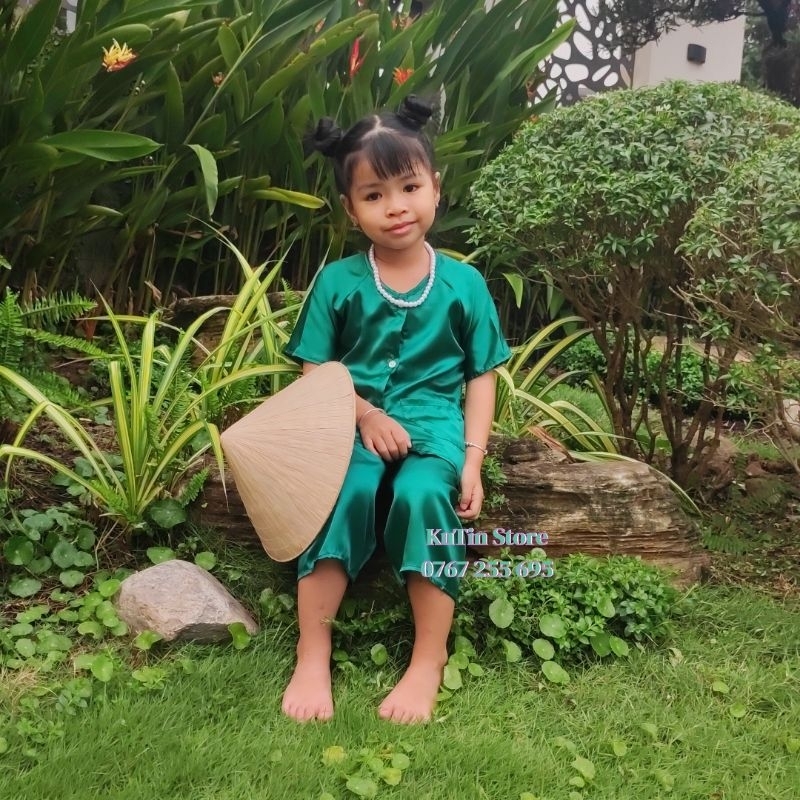 Bà ba cho bé - Tay ngắn quần lửng đáng yêu