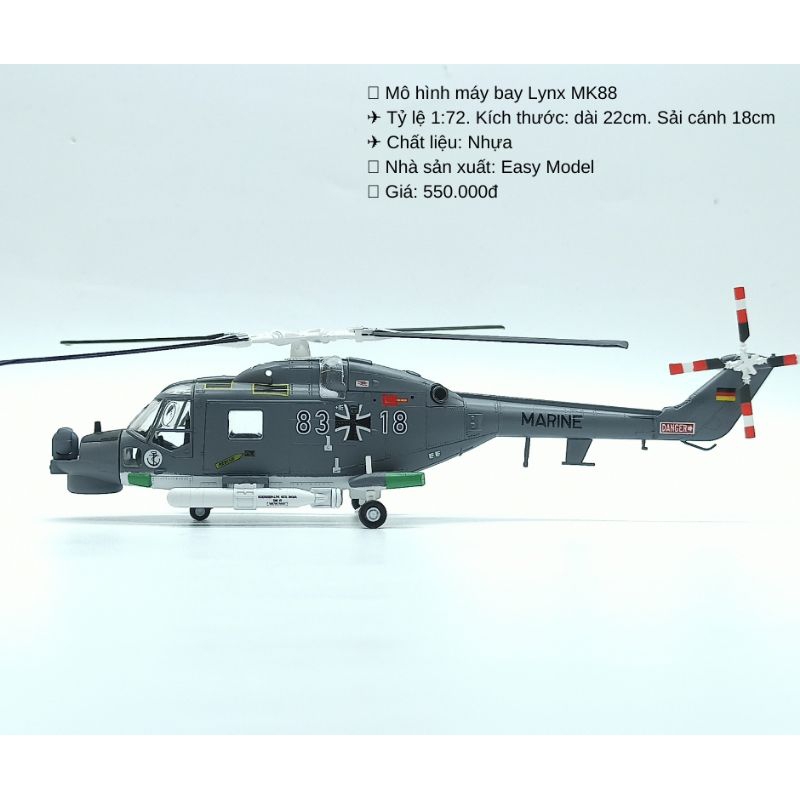Mô hình máy bay trực thăng tỷ lệ 1/72