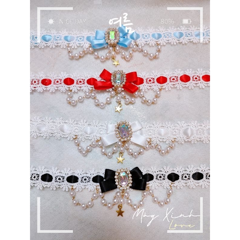 Choker lolita đủ màu
