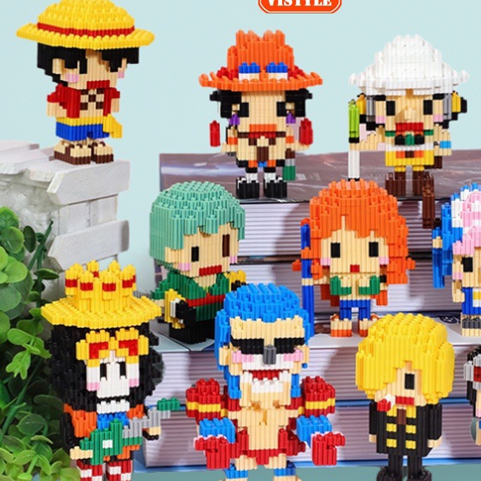 Đồ chơi mô hình lắp ráp 3D mini các nhân vật hoạt hình