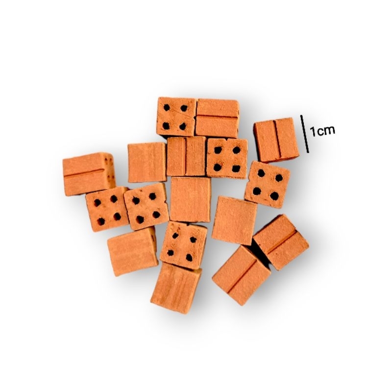 Gạch Mini Đất Sét Nung Xây Tiểu Cảnh Mô Hình Nhà DIY, Bể Cá Thuỷ Sinh