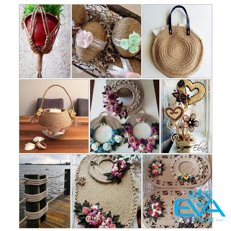 10 Mét Dây Bố Dây Thừng Dây Gai Trang Trí Handmade 2S 1.5mm