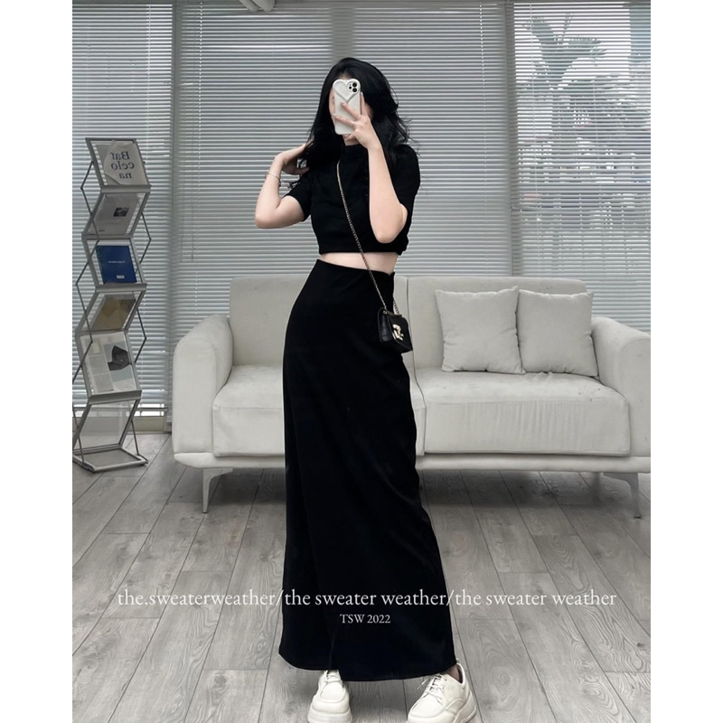 Chân Váy Dáng Dài Nữ Phom Chuẩn Tôn Dáng Lưng Cao Dễ Mix Đồ  Phong Cách Hàn Quốc Mặc Đi Học Đi Làm Đi Chơi Đẹp | BigBuy360 - bigbuy360.vn