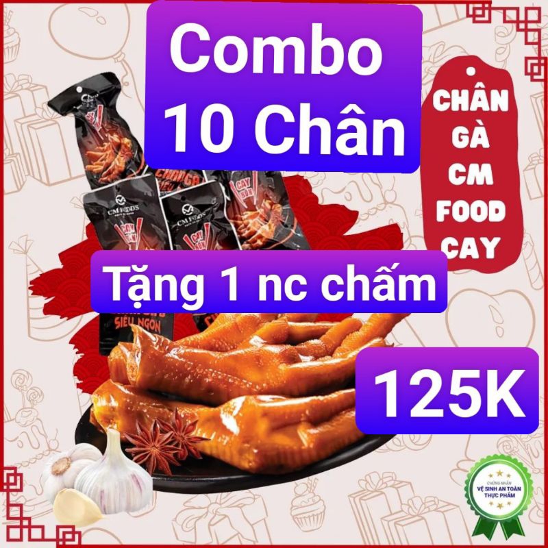 Chân Gà Ủ Vị CM FOOD Siêu Ngon - Siêu to - Cam kết đổi hàng nếu có lỗi