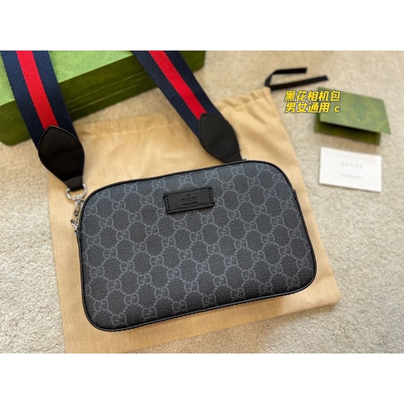 Túi đeo chéo nam&amp;nữ họa tiết hoa G.C sz24cm bản chuẩn đẹp