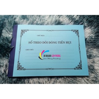 Sổ theo dõi đóng tiền hụi A4