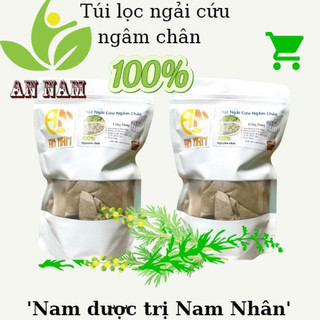 Set 10 túi lọc bột ngải cứu ngâm chân hết đau nhức + giải cảm