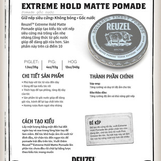 Sáp vuốt tóc Reuzel Pomade
