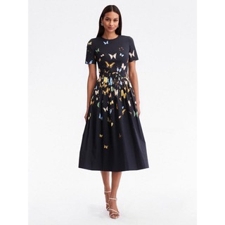 Đầm Oscar de la renta in bươm bướm xinh yêu eo 70-72