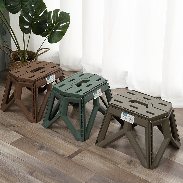 Ghế đẩu gấp gọn đa năng chân thấp chất liệu nhựa cứng PH23105 Ghế gấp ngồi câu cá, đi dã ngoại Shop Táo Đỏ