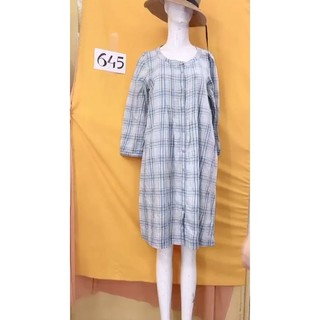 đầm sơmi caro size M/L. S645